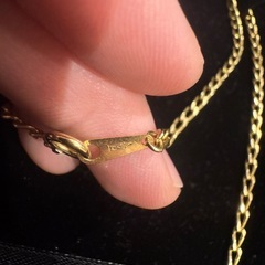 k18 あずき喜平ネックレス 55cm 17.8gの画像