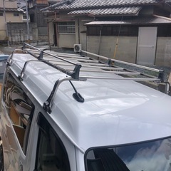 中古　ROCKY（横山製作所）ルーフキャリア　軽バンハイルーフ用の画像