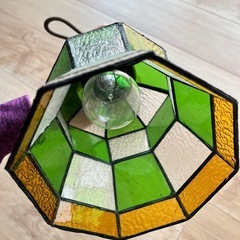 ペンダントライト　/真鍮ステンドグラスの画像