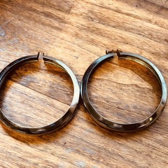 ハーレー 純正フォグランプリム 左右 トリムリング ロードキング ツーリング ソフテイル ヘリテイジの画像