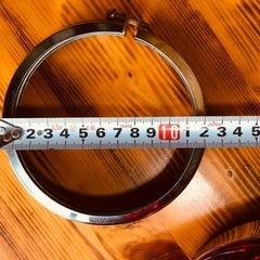 ハーレー 純正フォグランプリム 左右 トリムリング ロードキング ツーリング ソフテイル ヘリテイジの画像