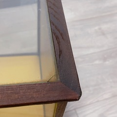 ガラスケース　人形ケース　木製　レトロ　インテリア　置物　飾り　和風　コレクションの画像