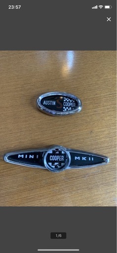 クラッシックミニ　オースチンミニクーパーS markⅡエンブレム