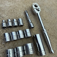 不具合無しシグネットSIGNET ラチェットレンチ　ソケットセット　8 10 11 12 13 14 15 17 18 19 22の画像