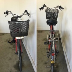 h-256△ q 岐阜発/パナソニック/電動アシスト自転車/26インチ/3段変速/バッテリー5Ah/充電器なし/走行確認/現状品/管14s/ R8.2/23 △の画像