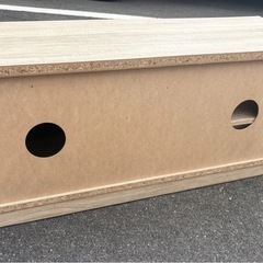 ニトリ ローテレビボード ライン 100 左右開閉扉 テレビ台の画像