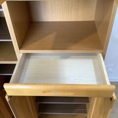 No.228　ミラー付きシューズボックス　下駄箱（豊橋市収集業務課リユース家具）の画像