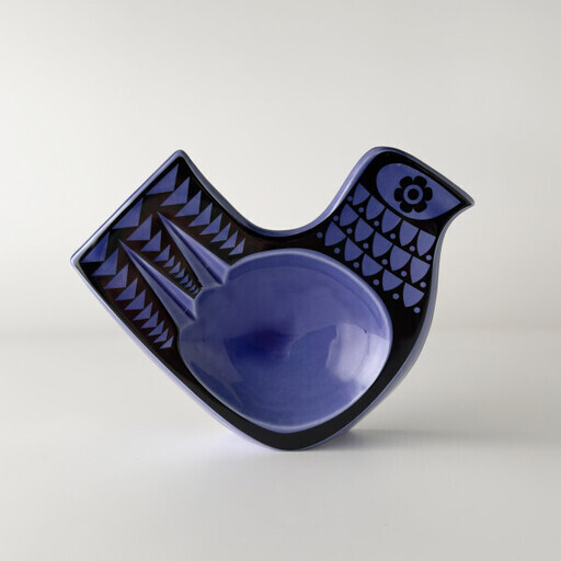 Hornsea Bird Dish large Blue 皿 トレイ イギリス 輸入 雑貨 ミッドセンチュリー 英国 ホーンジー レトロ おしゃれ 80872