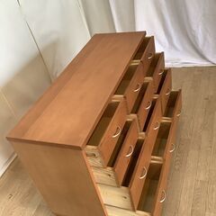 【交渉中】No.233　引き出しチェスト　４段（豊橋市収集業務課リユース家具）の画像