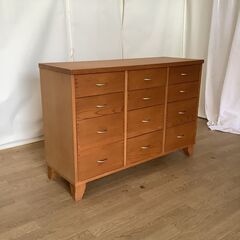 【交渉中】No.233　引き出しチェスト　４段（豊橋市収集業務課リユース家具）の画像