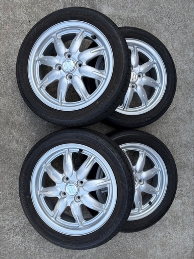 希少！スズキ純正 アルミホイール ノーマルタイヤ ENKEI 15インチ 165/55R15 アルトRS ワークス流用可