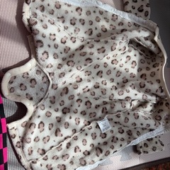 ベビー ロンパース カバーオール ヒョウ柄 もこもこの画像