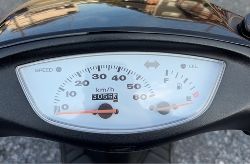 1231.ホンダ　ライブディオZX 中期　社外マフラー　原付　バイク　50cc 車体