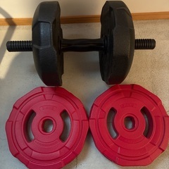 ダンベル（10kg、追加プレート3.5kg✖︎2 最大17kg）の画像