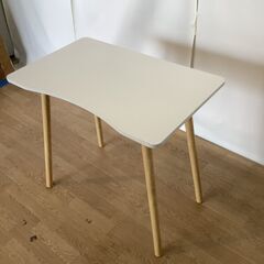 No.239　デスク　白　幅80cm（豊橋市収集業務課リユース家具）の画像