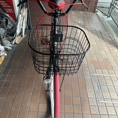 ★美品★26インチ　お洒落なカラータイヤ　LEDダイナモライト付き　ブラックの画像