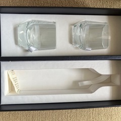 ガラス製ロックグラス 2個セット　未使用品の画像