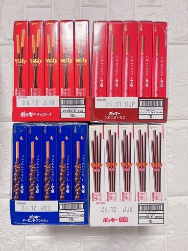 ポッキー 4種　80箱 シルベーヌ 12箱 お得セット チョコレート菓子 まとめ売り