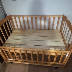 【お話中】大和屋 フラルWオープンすのこベビーベッドの画像