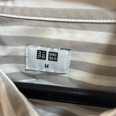 　ユニクロ　ブロードオーバーサイズストライプシャツの画像