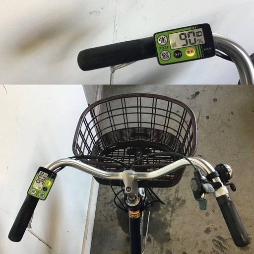 h-261△ q 岐阜発/ヤマハ/電動アシスト自転車/20インチ/ 3段変速/バッテリー8.7Ah/充電器なし/ 走行確認/ 現状品/
