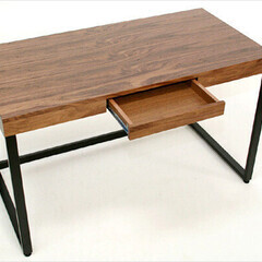 anthem ワークデスク W1200 ウォールナット シンプル デスク ミッドセンチュリー リビング ナチュラル 北欧 木製 レトロ 48477の画像