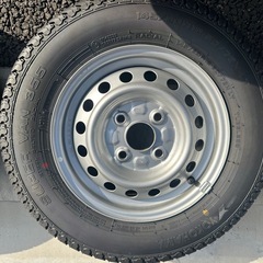 145/80R12 LT　夏タイヤ新車外しタイヤホイールセットの画像