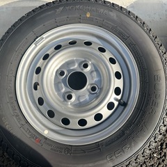 145/80R12 LT　夏タイヤ新車外しタイヤホイールセットの画像