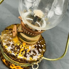 アンティーク調　オイルランプ　昭和レトロ　アルコールランプの画像