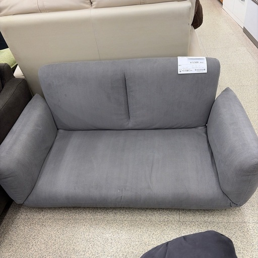リユースのサカイ東金店 ローソファー グレー リクライニング式 TJ17900