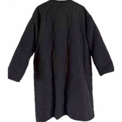 リバーシブルノーカラーボアコートの画像