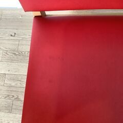 No.245　ダイニングチェア　赤（豊橋市収集業務課リユース家具）の画像