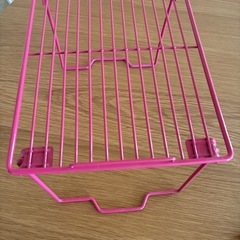 ワイヤーラック　ピンクの画像