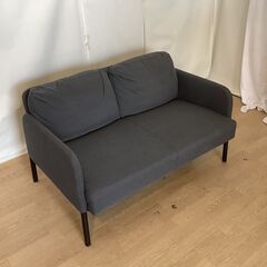 No.248　IKEA　GLOSTAD グロスタード 2人掛けソファ クニーサ ダークグレー（豊橋市収集業務課リユース家具）の画像