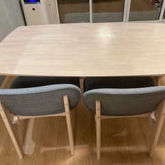 引取限定・横浜市】ニトリダイニングテーブルセット（※椅子は2つのみ）最終価格！の画像