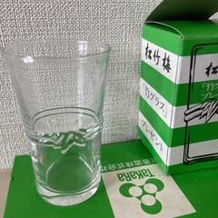 昭和レトロ非売品　竹グラス　6個セットの画像