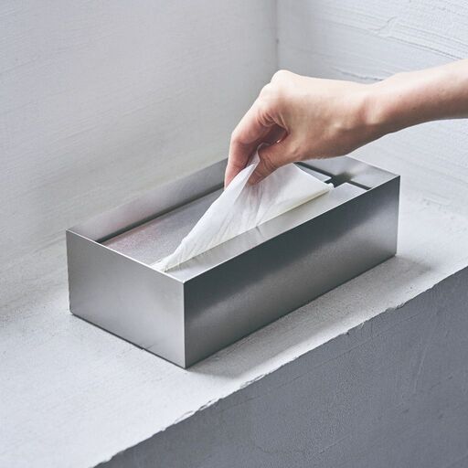 Ori ティッシュケース ブラス 真鍮 抗菌 抗ウイルス 日本製 シンプル ヴィンテージ風 小物入れ インテリア モダン ゴールド 72258