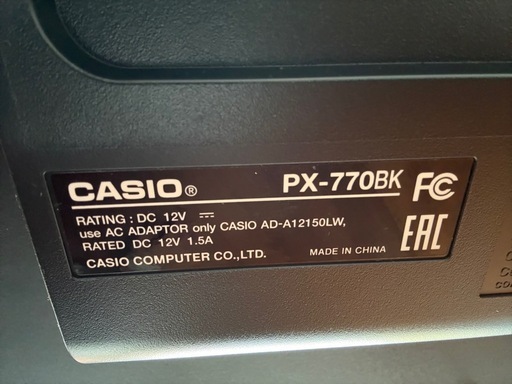 CASIO PX-770BK 2021年製 電子ピアノ
