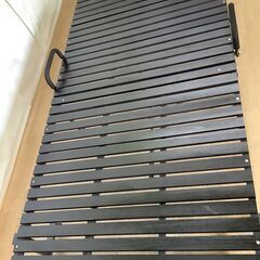 【交渉中】No.253　折りたたみ　すのこベッド　シングル　幅107cm（豊橋市収集業務課リユース家具）の画像
