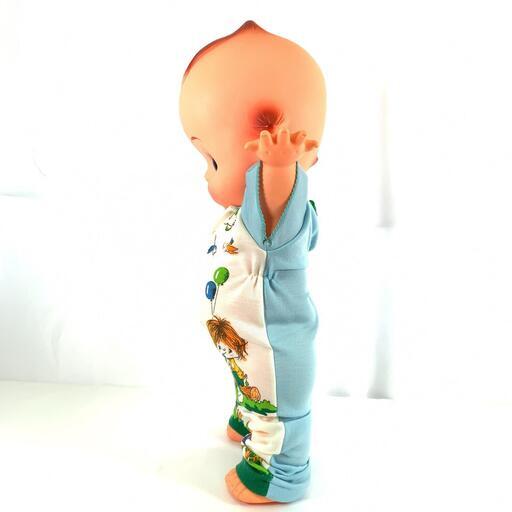 キューピー人形 ベージュ ソフビ 昭和レトロ 天使の羽 特大 おもちゃ ホビー フィギュア 玩具 キューピー インテリア アンティーク ヴィンテージ