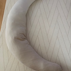 sandesia 三日月型 抱き枕 マタニティクッション 授乳クッション 月 星 ベージュの画像