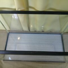 【紋別市発】６０㎝水槽　GEX Five Plan ６０センチ　ジェックス マリーナ 水槽 60cm ブラック 幅60cm フレーム水槽 ガラス水槽 観賞魚用 熱帯魚 金魚 淡水 海水 アクアリウム 飼育用品　中古品の画像