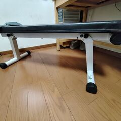 【3/13まで】BODYMAKER製折り畳み式トレーニングベンチ　フラットの画像