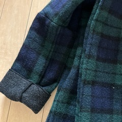 チェックコート　の画像