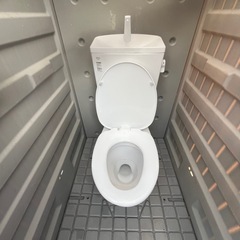 水洗仮設トイレの画像