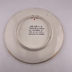 ★手渡しのみ CEARCO セビリア焼 装飾用皿 (k11342)  の画像