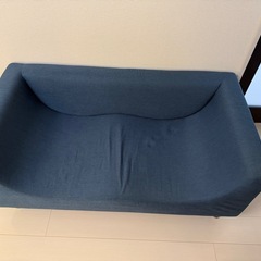 DORIS ドリス ソファー ソファ ローソファ ー 座椅子ソファー 2人掛け ネイビー ケイシー2P 【16249】の画像