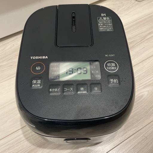 TOSHIBA(東芝) 炊飯器 3合 RC-5ZXT(K) ブラック一人暮らし (み) 武蔵