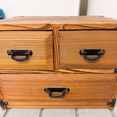裁縫箱 昭和レトロ 木製 引き出し 収納 小物入れの画像