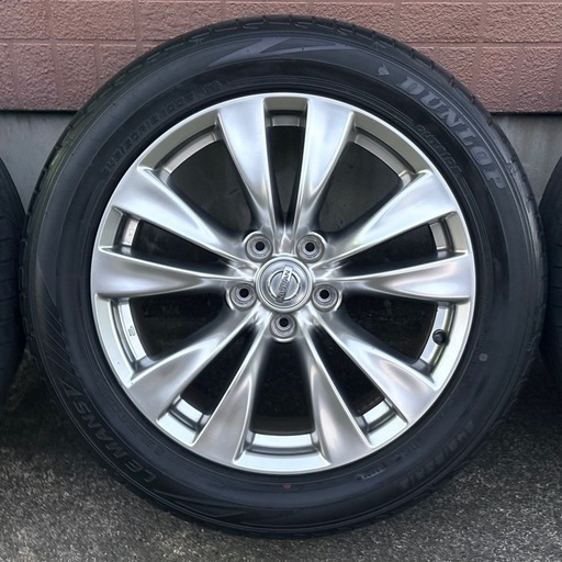 日産純正 18インチ ホイール＋DUNLOPタイヤセット 245/50R18!